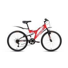 Велосипед FORWARD ALTAIR MTB FS 24 красный черный (2017)