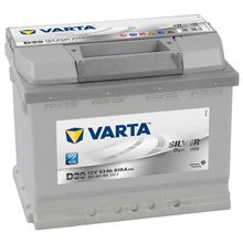 Аккумулятор автомобильный Varta Silver Dynamic D39 6СТ-63 прям. 242x175x190