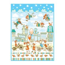 Baby Nice покрывало 150х200 Ангелочки голубой