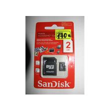 Карта памяти microSD  2Gb SanDisk  4 class