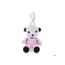 Подвеска Мишка, усыпанная кристаллами Swarovski.