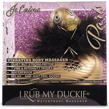 Золотистый вибратор-уточка I Rub My Duckie 2.0 Paris (239727)