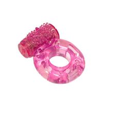 Lola toys Розовое эрекционное кольцо с вибрацией Rings Axle-pin (розовый)