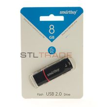 SB8GBCRW-K, 8GB USB 2.0 Crown series, Black, SmartBuy