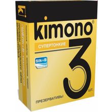Kimono Супертонкие презервативы KIMONO - 3 шт.