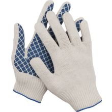 Перчатки трикотажные DEXX, 7 класс, х б, обливная ладонь