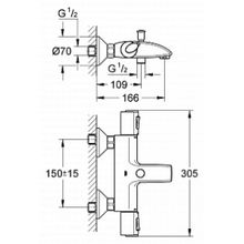 Термостат Grohe Grohtherm 1000 34155000 для ванны с душем