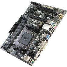 Мат. плата  GIGABYTE GA-F2A68HM-DS2 rev1.0 1.1 (RTL) SocketFM2+   AMD A68H   PCI-E Dsub+DVI GbLAN  SATA  RAID  MicroATX 2DDR3