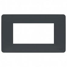 Рамка 4 модуля UNICA MODULAR, горизонтальная, антрацит |  код. NU210454 |  Schneider Electric