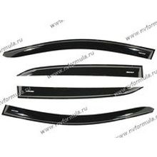 Дефлектор боковых окон Toyota Corolla 2013 седан накладной 4шт