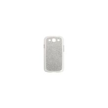 чехол-крышка Xqisit iPlate Glamor XQ12586 для Samsung Galaxy S3, silver