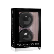 Shots Media BV Чёрные вакуумные присоски с вибрацией Vibrating Suction Cup