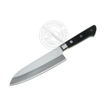 Нож TJ-120 Сантоку Tojiro Tojyuro, 165 мм, сталь Мо-V, 3 слоя, рукоять полипропилен