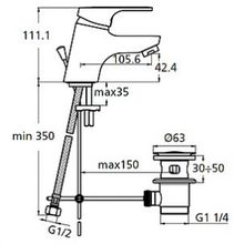 Смеситель Ideal Standard Slimline II B8667AA для раковины