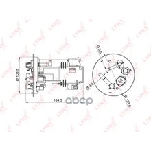Фильтр Топливный LYNXauto арт. LF970M