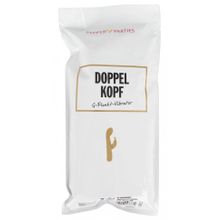 Бирюзовый вибратор-кролик Doppelkopf - 22 см. (243066)