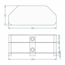 Тумба под телевизор Akma V3-1515 BLK
