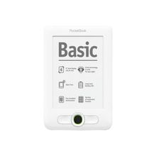 Электронная книга PocketBook Basic 613 White + Лампа + Книги