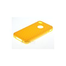 Силиконовая накладка для iPhone 4 4S вид №11 yellow
