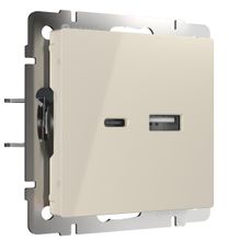 Werkel Розетка USB Werkel тип A+С слоновая кость W1171803 4690389171376 ID - 239137