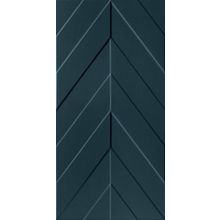 Керамическая плитка Marca Corona 4D Chevron Deep Blue Matt Rett настенная 40х80