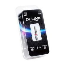 кабель DeLink Metall Grey Toslink - Toslink, 5 м, 3818