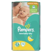 Pampers New Baby 2 mini 3-6 кг 72 шт. эконом