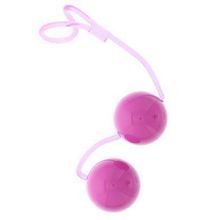 Dream Toys Фиолетовые вагинальные шарики на мягкой сцепке GOOD VIBES PERFECT BALLS (фиолетовый)