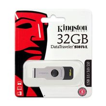 KINGSTON USB 3.1 3.0 2.0  32GB  DataTraveler  SWIVL металл с черным BL1