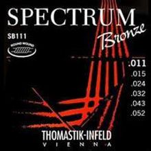 SB111 Spectrum Bronze Комплект струн для акустической гитары, сталь бронза, 011-052, Thomastik