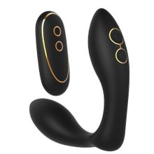 Черный анальный вибромассажер Renee с пультом ДУ (236922)