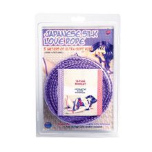 Topco Sales Фиолетовая веревка для фиксации Japanese Silk Love Rope - 5 м. (фиолетовый)