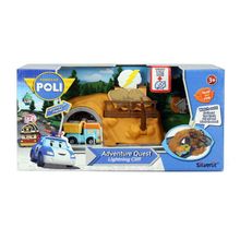 Robocar POLI Набор Пещера с камнями с металлической машинкой Дампи 83318