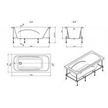 Акриловая ванна Roca Line 150x70