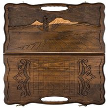 Нарды резные "Арарат" с ручкой 50