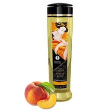 Массажное масло для тела с ароматом персика Shunga Stimulation Peach 240мл