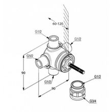 Скрытая часть Kludi Ambienta (29757)