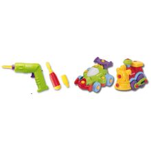 KEENWAY Набор "BUILD"N PLAY" -машина+паровозик в коробке 11861