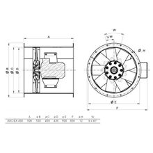 Systemair AXC-EX 450-7 14°-4