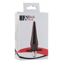 ToyFa Черная водонепроницаемая вибровтулка Black Red - 12,7 см.