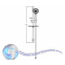 Bravat Waterfall Душевой гарнитур D154CP-2-RUS