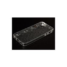 Силиконовая накладка соты для iPhone 5, прозрачная 00021244