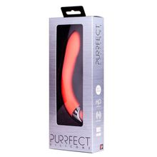 Dream Toys Оранжевый гладкий G-вибратор из силикона PURRFECT SILICONE G-SPOT VIBRATOR - 17,7 см.