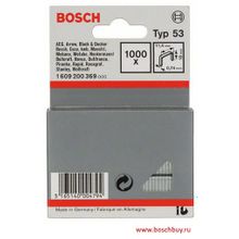 Bosch Набор 1000 Скрепок 18 мм T53 (1609200369 , 1.609.200.369)