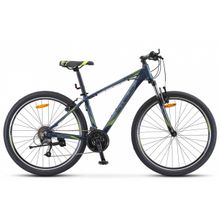 27,5" STELS Navigator-710 V 2019 (27ск, алюм, аморт.вилка, Vbr, Триггер Tourney Altus Кассета 9 ск)(V010, рама 15,5", темно-синий)