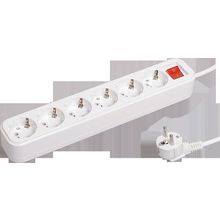 Удлинитель   CLASSIC 6-местный, с выключателем, 5м, с заземлением, WYP11-16-06-05-ZK | код. WYP11-16-06-05-ZK |  IEK