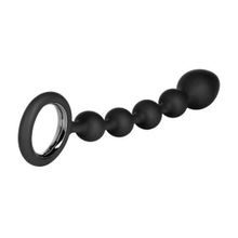 Черная анальная цепочка Booty Climaxer - 20,25 см. Черный