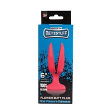 Красная пробка-бутон MENZSTUFF FLOWER BUTT PLUG 6INCH - 15 см. Красный