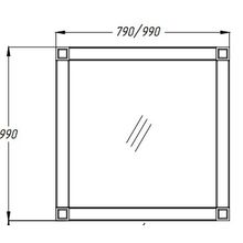 Зеркало Фреско 100