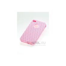 Силиконовая накладка для iPhone 4 4S вид №11 pink